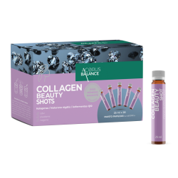 COLLAGEN BEAUTY SHOTS apelsinų skonio, odai / plaukams / nagams 28 vnt.